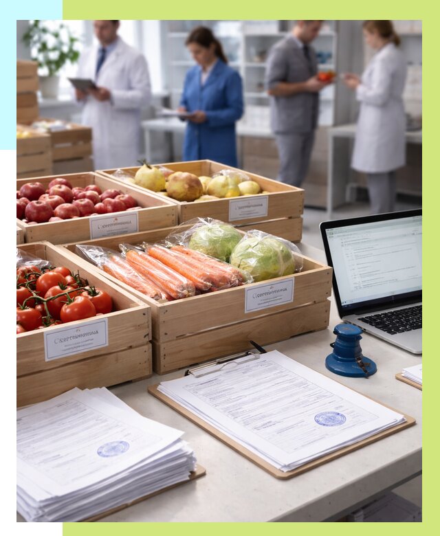 Сертификация овощей и фруктов в Сорочинске от 8779 р. | Алешин-Срч