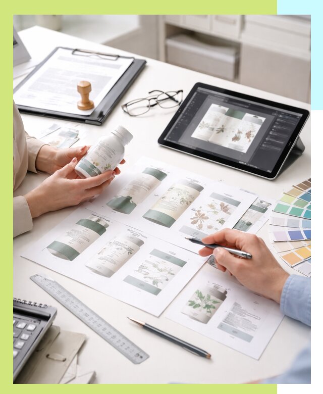 Профессиональная разработка дизайна и текста этикетки продукции в Сорочинске